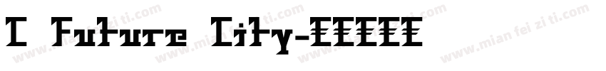 C Future City字体转换